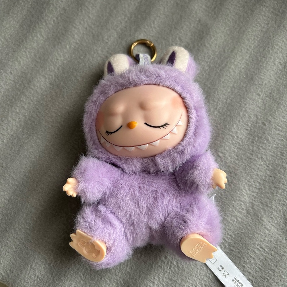 Purple Plush Doll Keychain